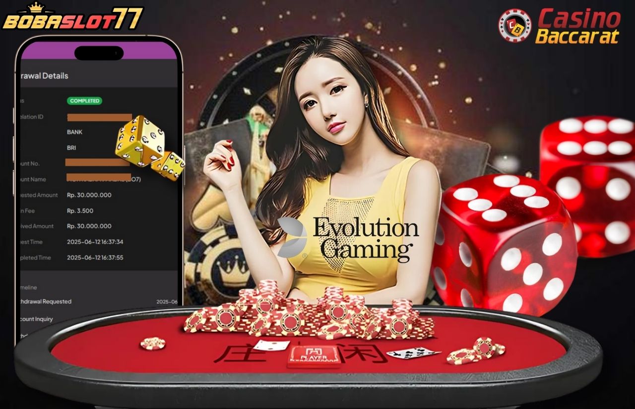 Selamat kepada user id : ma***93 Wede Rp 30.000.000 di Game EVOLUTION GAMING Cair Gk Sampe 1 Menit! Menang Mudah di Bobaslot77	